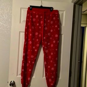 PLUS SIZE WOMEN’S FLEECE CHRISTMAS PAJAMA PANTS : SIZE 2XL